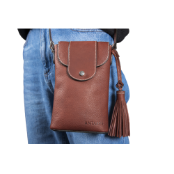 Bolsa vertical Antares Lisboa Avelã Castanho