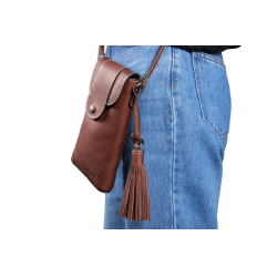 Bolsa vertical Antares Lisboa Avelã Castanho