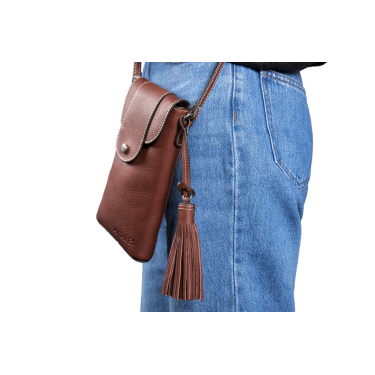 Bolsa vertical Antares Lisboa Avelã Castanho