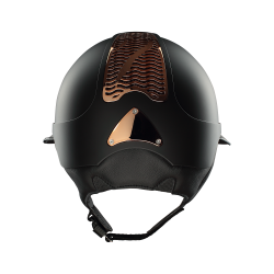 Capacete Antares Precision Galaxy viseira Eclipse cromado Preto / cobre / cobre / preto