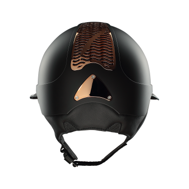 Capacete Antares Precision Galaxy viseira Eclipse cromado Preto / cobre / cobre / preto