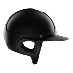 Capacete Antares Precision Galaxy viseira Eclipse cromado Preto / cobre / cobre / preto