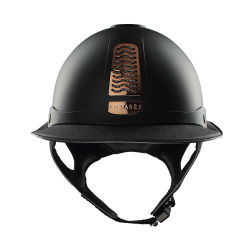 Capacete Antares Precision Galaxy viseira Eclipse cromado Preto / cobre / cobre / preto