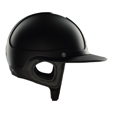 Capacete Antares Precision Galaxy viseira Eclipse Preto / preto / cromado / preto