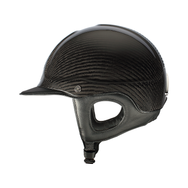 Capacete Antares Precision Carbono viseira padrão Preto / preto / cromado / preto