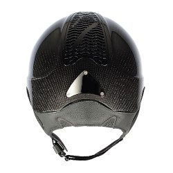 Capacete Antares Precision Carbono viseira padrão Preto / preto / cromado / preto