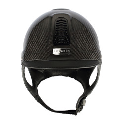 Capacete Antares Precision Carbono viseira padrão Preto / preto / cromado / preto