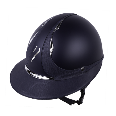 Capacete Antares Origin Galaxy com viseira Eclipse Azul / couro azul