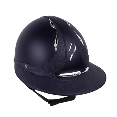 Capacete Antares Origin Galaxy com viseira Eclipse Azul / couro azul