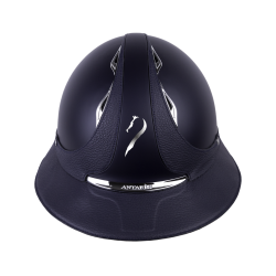 Capacete Antares Origin Galaxy com viseira Eclipse Azul / couro azul