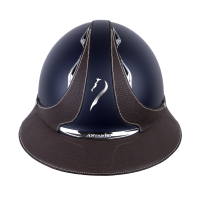 Capacete Antares Origin Galaxy com viseira Eclipse Azul / couro azul