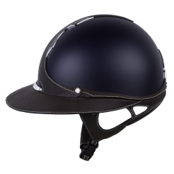 Capacete Antares Origin Galaxy com viseira Eclipse Azul / couro marrom Capacete Antares Origin Galaxy com viseira Eclipse Azul / couro marrom