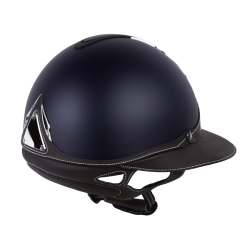 Capacete Antares Origin Galaxy com viseira Eclipse Azul / couro marrom Capacete Antares Origin Galaxy com viseira Eclipse Azul / couro marrom
