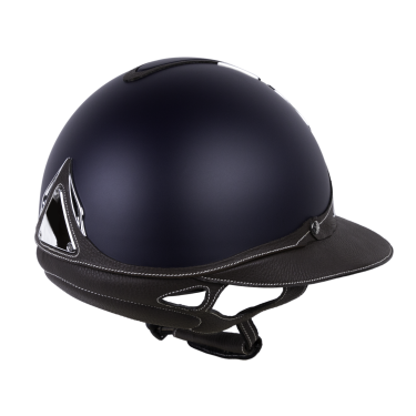 Capacete Antares Origin Galaxy com viseira Eclipse Azul / couro marrom Capacete Antares Origin Galaxy com viseira Eclipse Azul / couro marrom