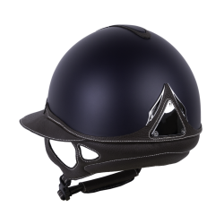 Capacete Antares Origin Galaxy com viseira Eclipse Azul / couro marrom Capacete Antares Origin Galaxy com viseira Eclipse Azul / couro marrom