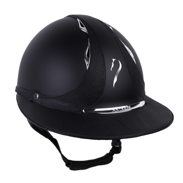Capacete Antares Origin Galaxy com viseira Eclipse Preto / couro preto