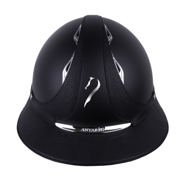 Capacete Antares Origin Galaxy com viseira Eclipse Preto / couro preto