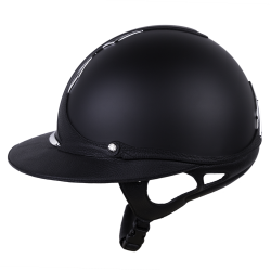 Capacete Antares Origin Galaxy com viseira Eclipse Preto / couro preto