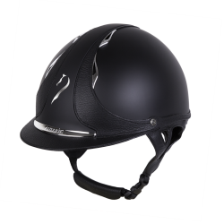 Capacete Antares Origin Galaxy viseira padrão Preto / couro preto