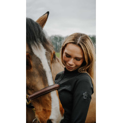 Colete Je t'aime Equithème Ilona mulher Preto