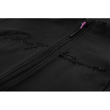 Colete Je t'aime Equithème Ilona mulher Preto