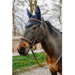 Touca antimoscas Equithème Pearl Marinho Azul-marinho
