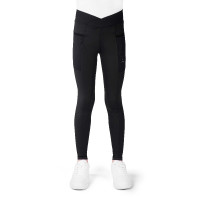 Legging Flora Infantil Je T'aime Equithème Preto