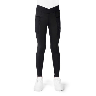 Legging Flora Infantil Je T'aime Equithème Preto