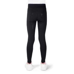 Legging Flora Infantil Je T'aime Equithème Preto