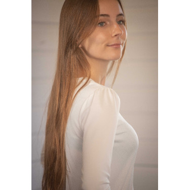 Polo Techty Honey mangas compridas Pénélope Cru Branco