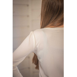 Polo Techty Honey mangas compridas Pénélope Cru Branco