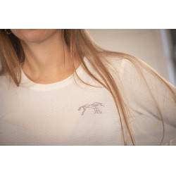 Polo Techty Honey mangas compridas Pénélope Cru Branco