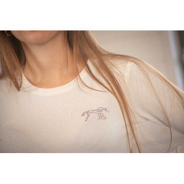 Polo Techty Honey mangas compridas Pénélope Cru Branco