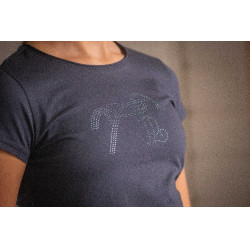 Camiseta EDEN BY PENELOPE - Iconic Strass Marinho Azul-marinho