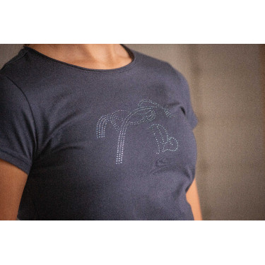 Camiseta EDEN BY PENELOPE - Iconic Strass Marinho Azul-marinho