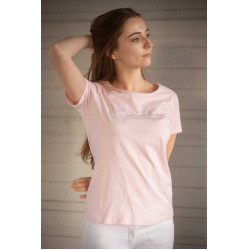 T-shirt Pénélope Iconic Strass Rosa T-shirt Pénélope Iconic Strass Rosa