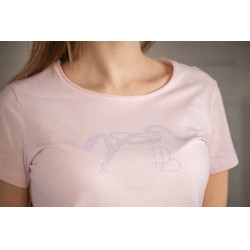 T-shirt Pénélope Iconic Strass Rosa T-shirt Pénélope Iconic Strass Rosa