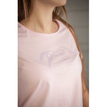 T-shirt Pénélope Iconic Strass Rosa T-shirt Pénélope Iconic Strass Rosa