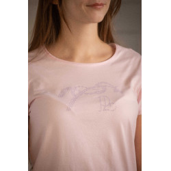 T-shirt Pénélope Iconic Strass Rosa T-shirt Pénélope Iconic Strass Rosa