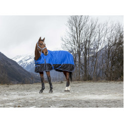 Cobertura Equithème Tyrex Aisance 1200D Pescoço Alto Azul royal