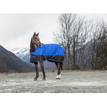 Cobertura Equithème Tyrex Aisance 1200D Pescoço Alto Azul royal