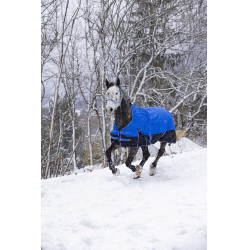 Cobertura Equithème Tyrex Aisance 1200D Pescoço Alto Azul royal