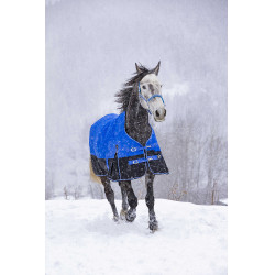 Cobertura Equithème Tyrex Aisance 1200D Pescoço Alto Azul royal