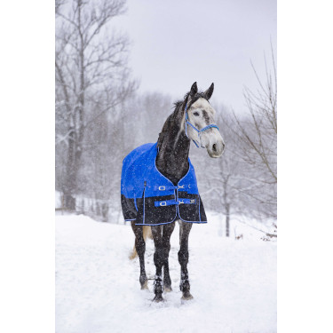 Cobertura Equithème Tyrex Aisance 1200D Pescoço Alto Azul royal