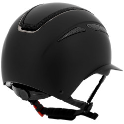 Capacete Equithème Agris viseira larga Preto lamê