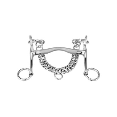 Mors de bridão Sprenger Satinox hastes curtas 5 cm Mors de bridão Sprenger Satinox hastes curtas 5 cm