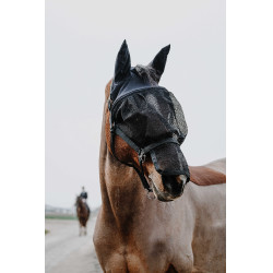 Cabresto + máscara Equithème Preto
