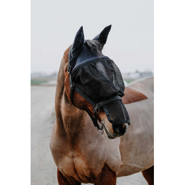 Cabresto + máscara Equithème Preto