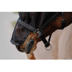 Cabresto + máscara Equithème Preto
