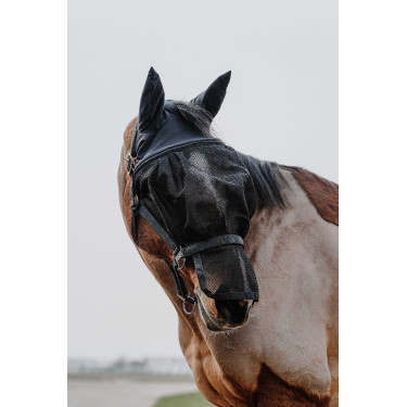 Cabresto + máscara Equithème Preto